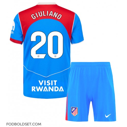 Atletico Madrid Giuliano Simeone #20 Tredje trøje Børn 2025-26 Kortærmet (+ Korte bukser)